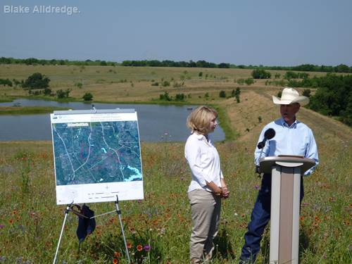 Ranchers Gary and Sue Price, owners of the 77 Ranch, were part of the Water As A Crop program. 